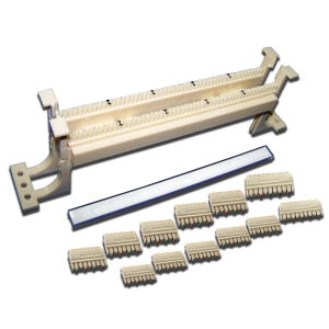 LANMASTER wall mounting 50-pair 110 wiring block with wall mounting brackets and connecting blocks